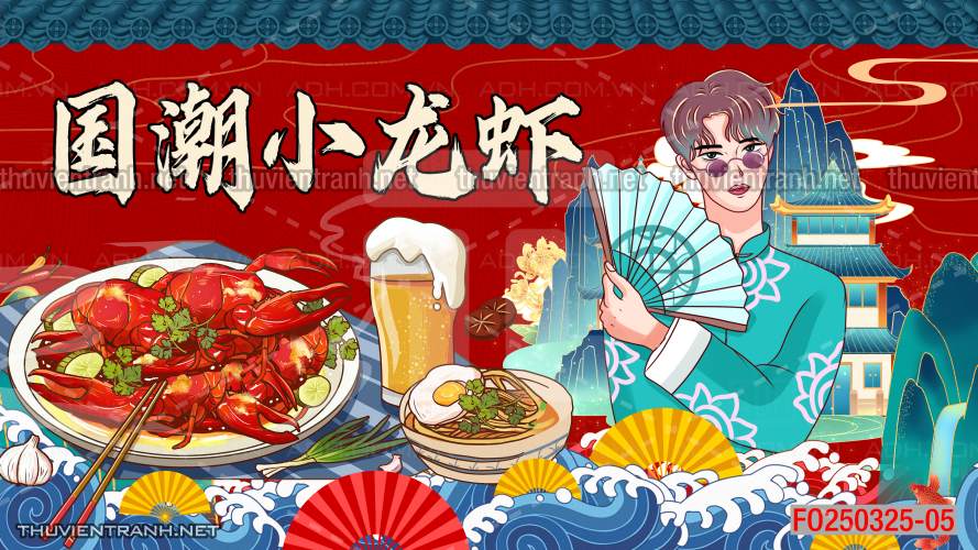Tranh dán tường Quán ăn Trung Hoa, quán lẩu nướng, quán ăn vặt - Kết quả tìm kiếm tranh tường