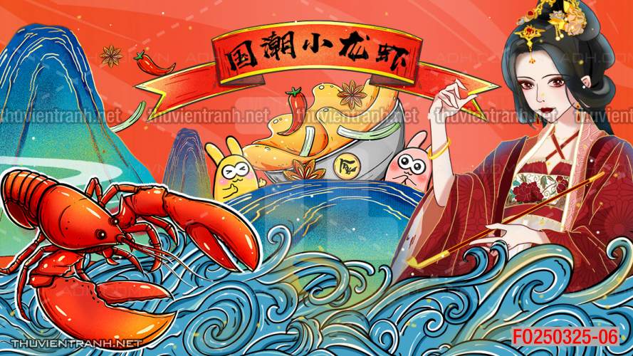 Tranh dán tường Quán ăn Trung Hoa, quán lẩu nướng, quán ăn vặt - Kết quả tìm kiếm tranh tường