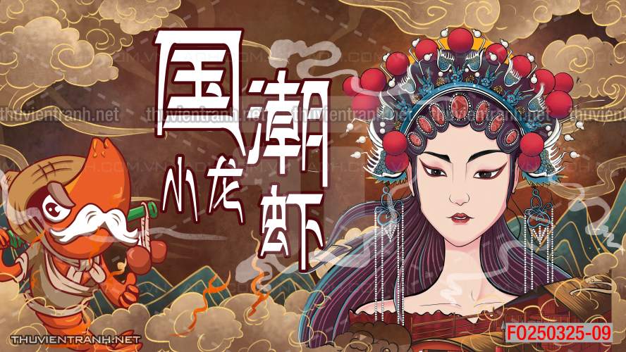 Tranh dán tường Quán ăn Trung Hoa, quán lẩu nướng, quán ăn vặt - Kết quả tìm kiếm tranh tường
