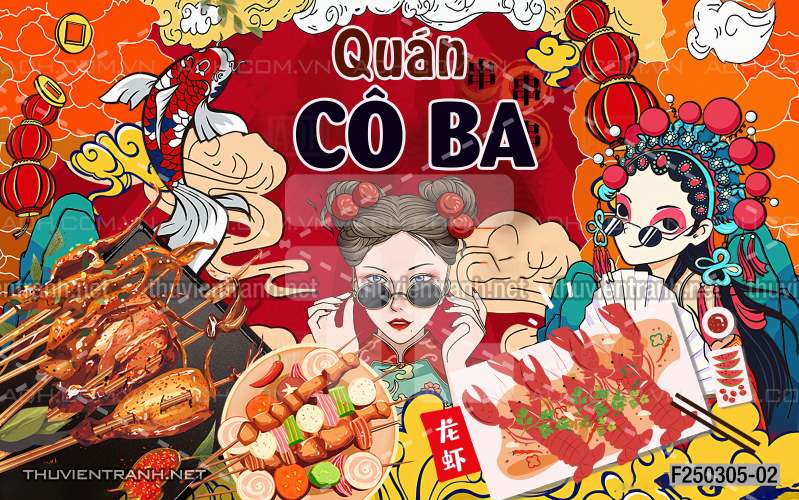 Tranh dán tường Quán ăn- Lẩu nướng - Kết quả tìm kiếm tranh tường