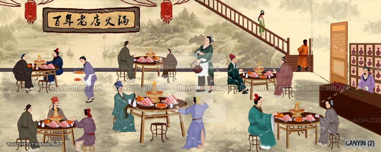 Tranh dán tường  Quán ăn, Nhà hàng Trung Quốc - Kết quả tìm kiếm tranh tường