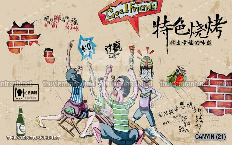Tranh dán tường  Quán ăn, Nhà hàng Trung Quốc - Kết quả tìm kiếm tranh tường