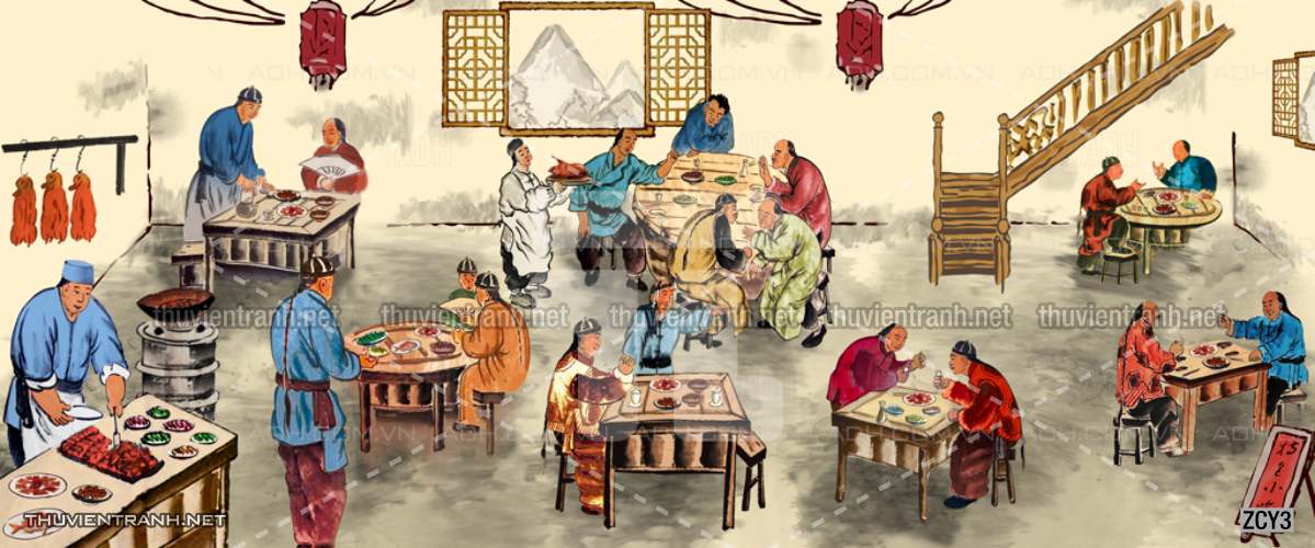 Tranh dán tường  Quán ăn, Nhà hàng Trung Quốc - Kết quả tìm kiếm tranh tường