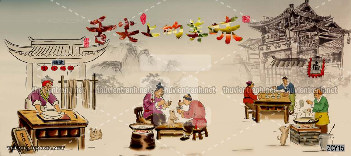 Tranh dán tường  Quán ăn, Nhà hàng Trung Quốc - Kết quả tìm kiếm tranh tường