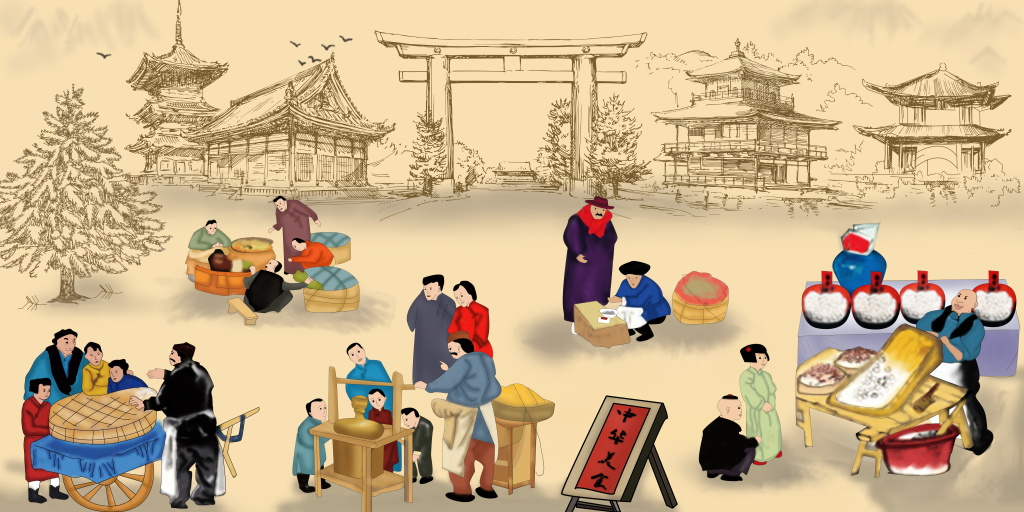 Tranh dán tường  Quán ăn Trung Hoa - Kết quả tìm kiếm tranh tường