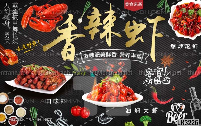 Tranh dán tường  Quán ăn Hải sản - Kết quả tìm kiếm tranh tường