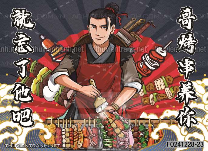 Tranh dán tường  Quán ăn gà rán, ăn vặt - Kết quả tìm kiếm tranh tường