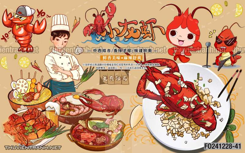 Tranh dán tường  Quán ăn gà rán, ăn vặt - Kết quả tìm kiếm tranh tường