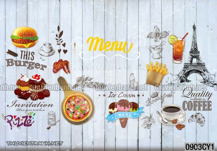Tranh dán tường  Quán ăn - Kết quả tìm kiếm tranh tường