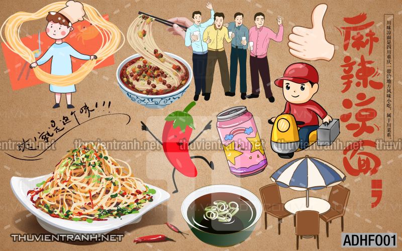  Tranh dán tường quán Mỳ Cay ăn vặt - Kết quả tìm kiếm tranh tường