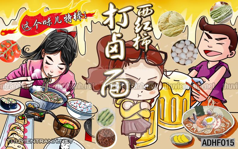  Tranh dán tường quán Mỳ Cay ăn vặt - Kết quả tìm kiếm tranh tường