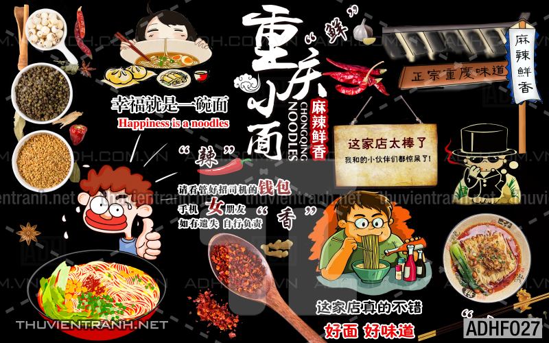 Tranh dán tường quán Mỳ Cay ăn vặt - Kết quả tìm kiếm tranh tường