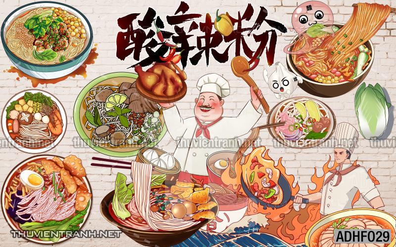  Tranh dán tường quán Mỳ Cay ăn vặt - Kết quả tìm kiếm tranh tường