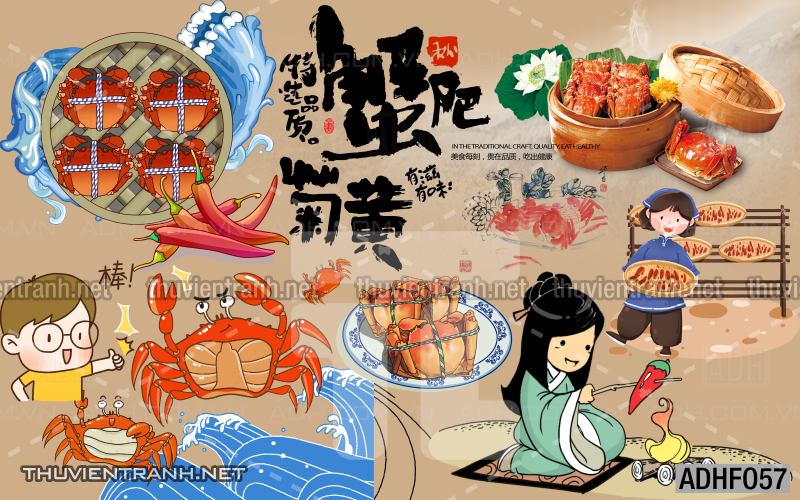  Tranh dán tường quán ăn Hải Sản - Kết quả tìm kiếm tranh tường