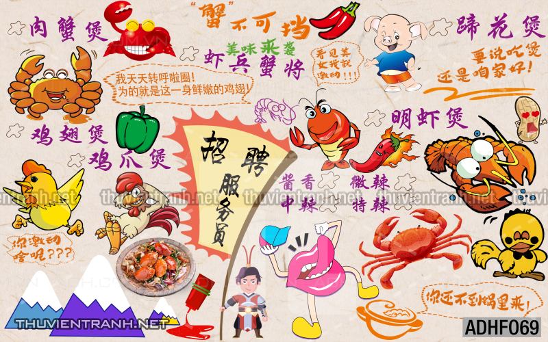  Tranh dán tường quán ăn Hải Sản - Kết quả tìm kiếm tranh tường