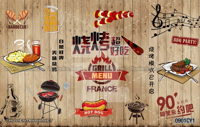 Tranh dán tường quán ăn Vặt, Pizza - Kết quả tìm kiếm tranh tường