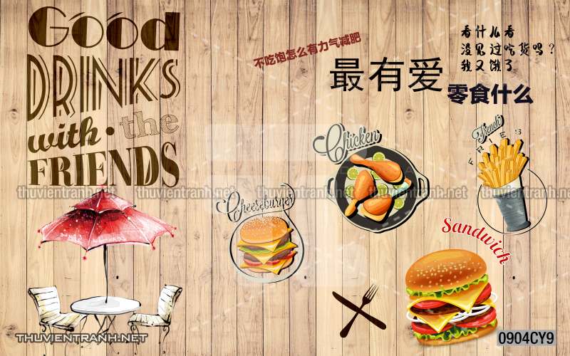 Tranh dán tường quán ăn Vặt, Pizza - Kết quả tìm kiếm tranh tường