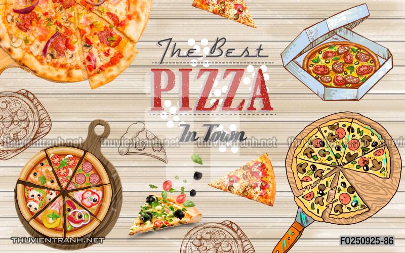  Tranh dán tường bánh Pizza - Kết quả tìm kiếm tranh tường