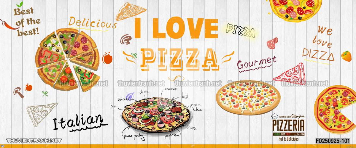  Tranh dán tường bánh Pizza - Kết quả tìm kiếm tranh tường