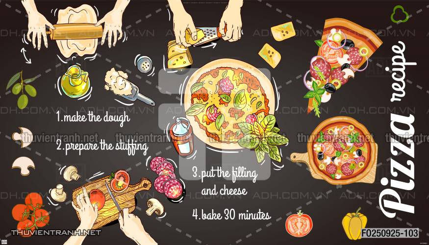  Tranh dán tường bánh Pizza - Kết quả tìm kiếm tranh tường