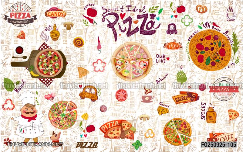  Tranh dán tường bánh Pizza - Kết quả tìm kiếm tranh tường
