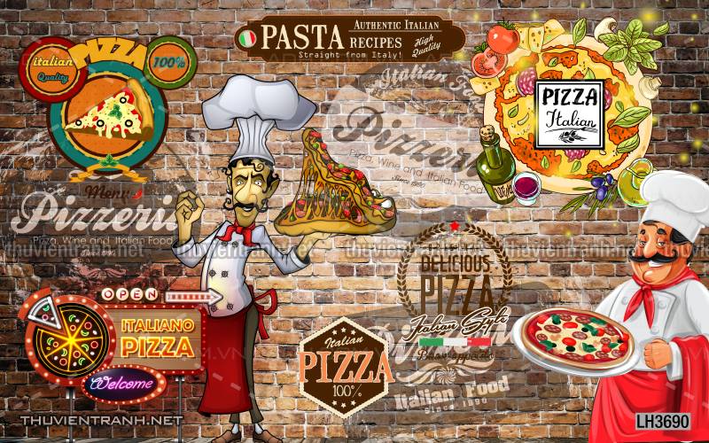 Tranh dán tường bánh Pizza - Kết quả tìm kiếm tranh tường