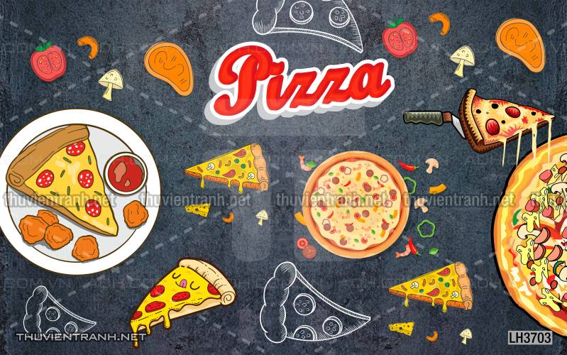  Tranh dán tường bánh Pizza - Kết quả tìm kiếm tranh tường
