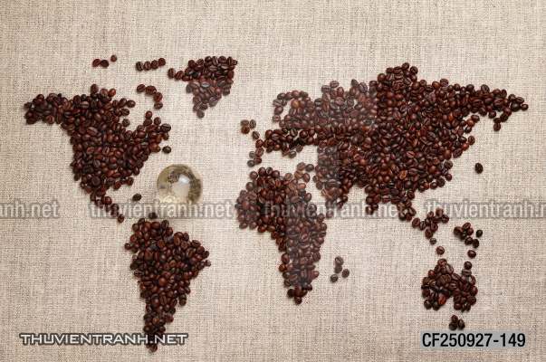 Tranh dán tường Quán Cafe - Tranh tường chất lượng cao