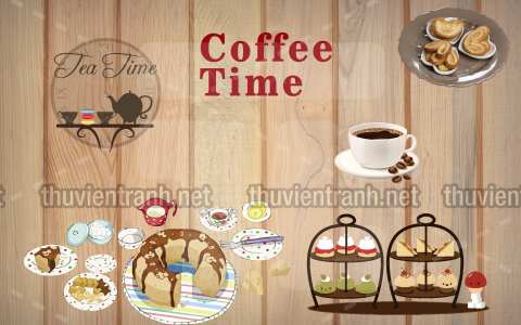  Tranh dán tường Cafe - Tranh tường chất lượng cao