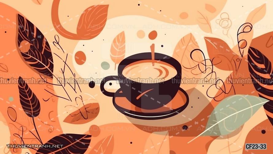  Tranh dán tường Cafe, tranh dán tường quán cafe - Tranh tường chất lượng cao