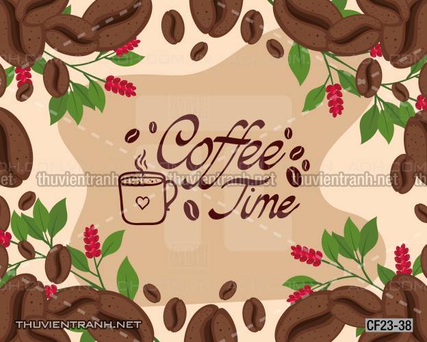  Tranh dán tường Cafe, tranh dán tường quán cafe - Tranh tường chất lượng cao