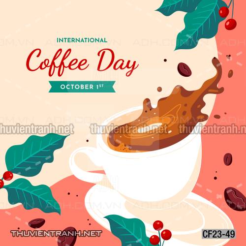  Tranh dán tường Cafe, tranh dán tường quán cafe - Tranh tường chất lượng cao