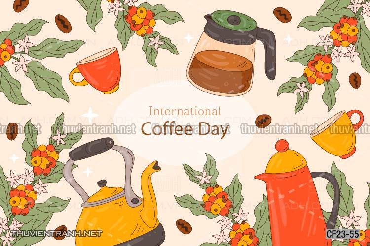 Tranh dán tường Cafe, tranh dán tường quán cafe - Tranh tường chất lượng cao