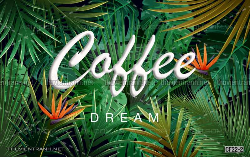  Tranh dán tường Cafe, tranh dán tường quán cafe - Tranh tường chất lượng cao