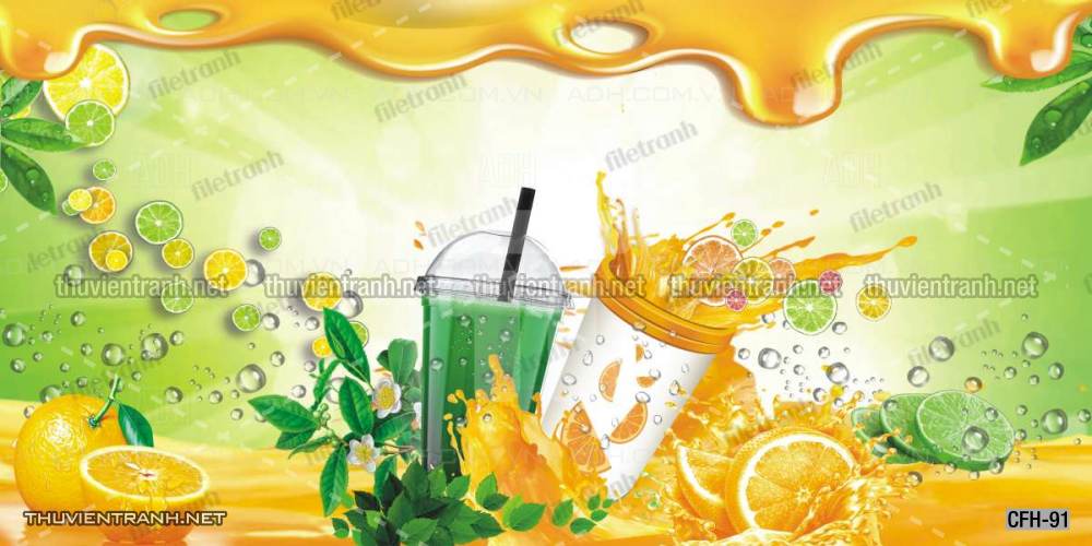 Tranh dán tường Quán Cafe, Trà Chanh, Trà sữa - Kết quả tìm kiếm tranh tường
