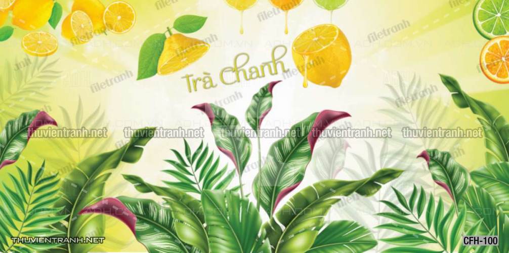 Tranh dán tường Quán Cafe, Trà Chanh, Trà sữa - Kết quả tìm kiếm tranh tường