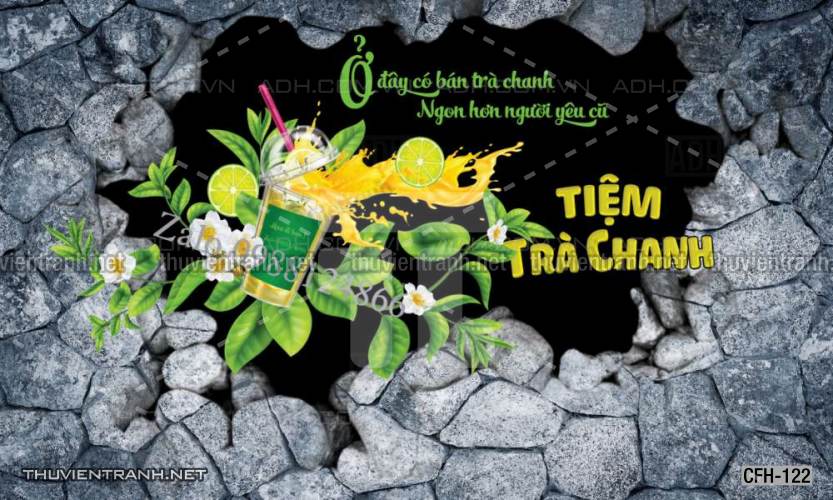 Tranh dán tường Quán Cafe, Trà Chanh, Trà sữa - Kết quả tìm kiếm tranh tường