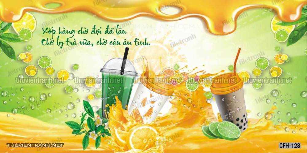  Tranh dán tường Quán Cafe, Trà Chanh, Trà sữa - Kết quả tìm kiếm tranh tường