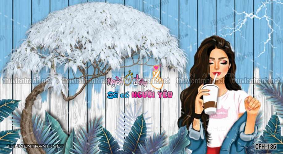  Tranh dán tường Quán Cafe, Trà Chanh, Trà sữa - Kết quả tìm kiếm tranh tường