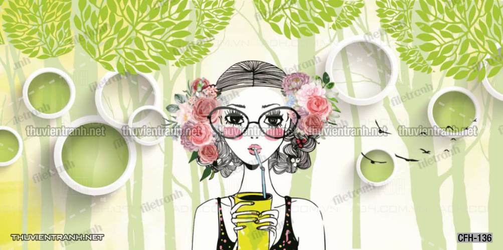  Tranh dán tường Quán Cafe, Trà Chanh, Trà sữa - Kết quả tìm kiếm tranh tường