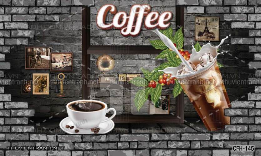  Tranh dán tường Quán Cafe, Trà Chanh, Trà sữa - Kết quả tìm kiếm tranh tường
