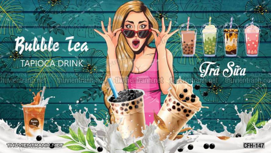  Tranh dán tường Quán Cafe, Trà Chanh, Trà sữa - Kết quả tìm kiếm tranh tường