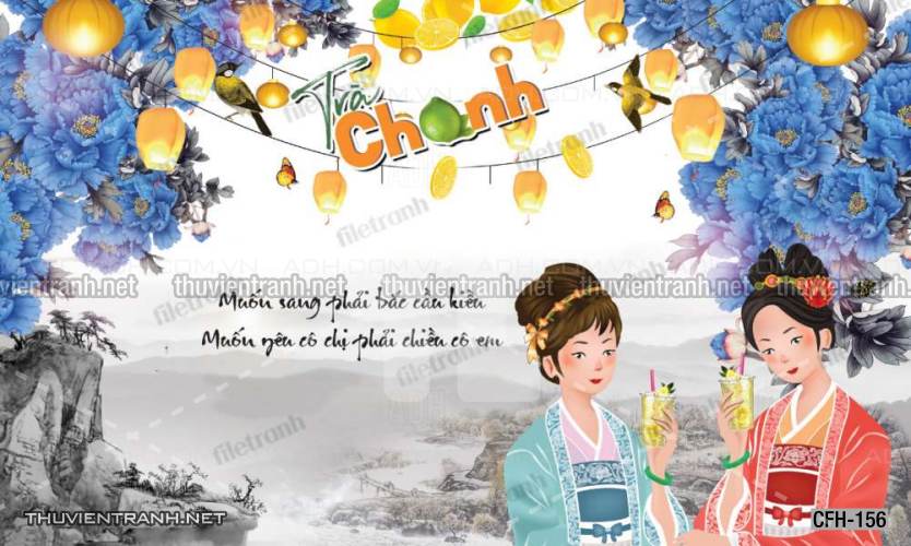  Tranh dán tường Quán Cafe, Trà Chanh, Trà sữa - Kết quả tìm kiếm tranh tường