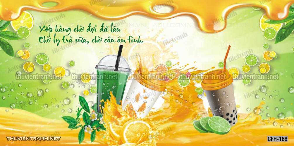  Tranh dán tường Quán Cafe, Trà Chanh, Trà sữa - Kết quả tìm kiếm tranh tường