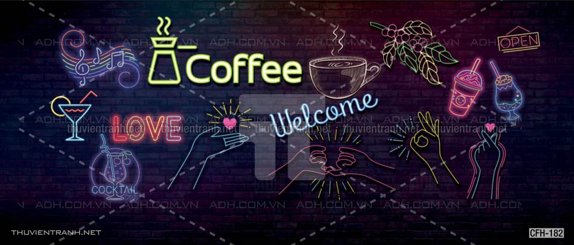  Tranh dán tường Quán Cafe, Trà Chanh, Trà sữa - Kết quả tìm kiếm tranh tường
