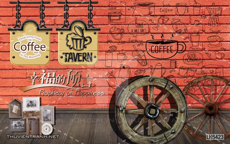 Tranh dán tường Quán  Cafe - Kết quả tìm kiếm tranh tường