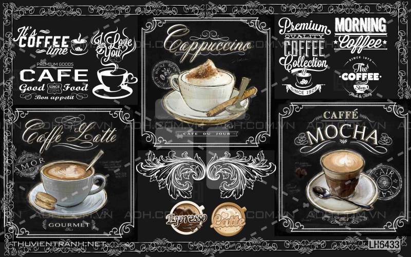 Tranh dán tường Quán  Cafe - Kết quả tìm kiếm tranh tường