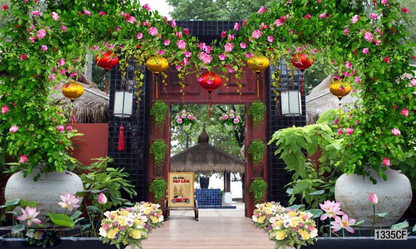  Tranh dán tường CAFE Phố Xưa,  - Tranh tường chất lượng cao