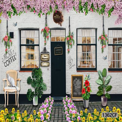  Tranh dán tường CAFE Phố Xưa - Tranh tường chất lượng cao