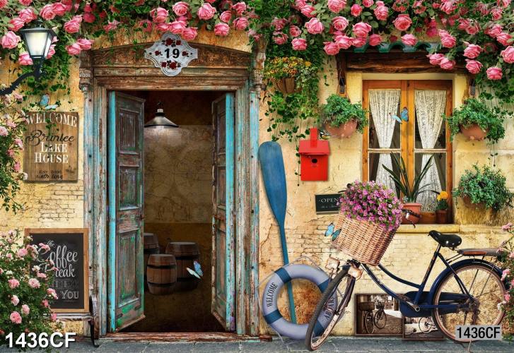 Tranh dán tường CAFE Phố Xưa - Tranh tường chất lượng cao